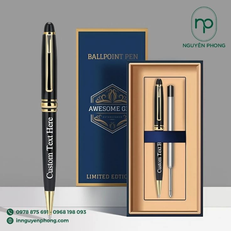 Mẫu hộp đựng bút in logo thương hiệu